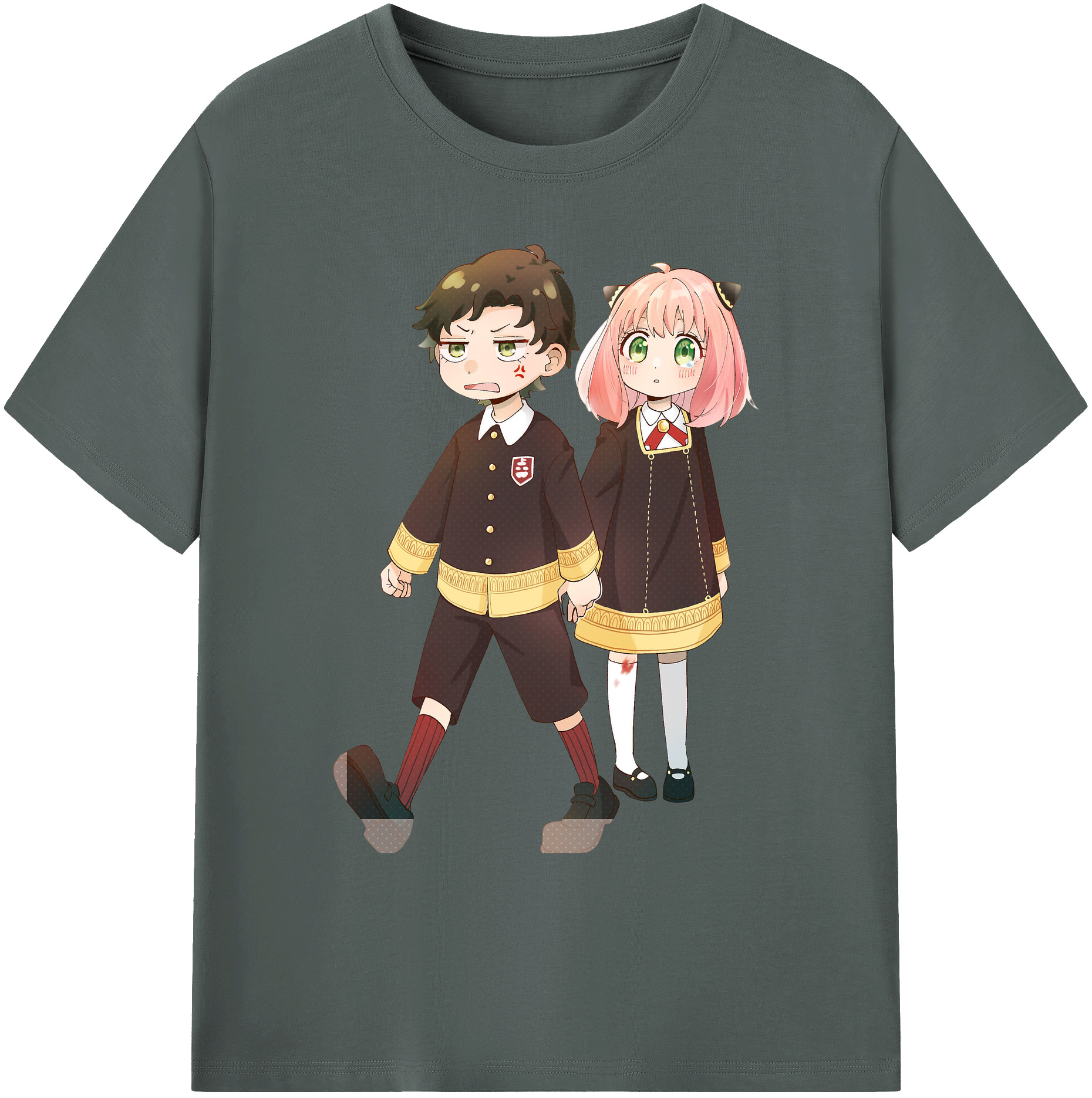 （画像用） SPY×FAMILY间谍家家酒 綿100％ メンズ半袖Tシャツ｜肌触りやわらか＆通気性
